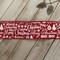 2 1/2" Wired Ribbon Merry Christmas Text Clip Art Red - 25 Yards